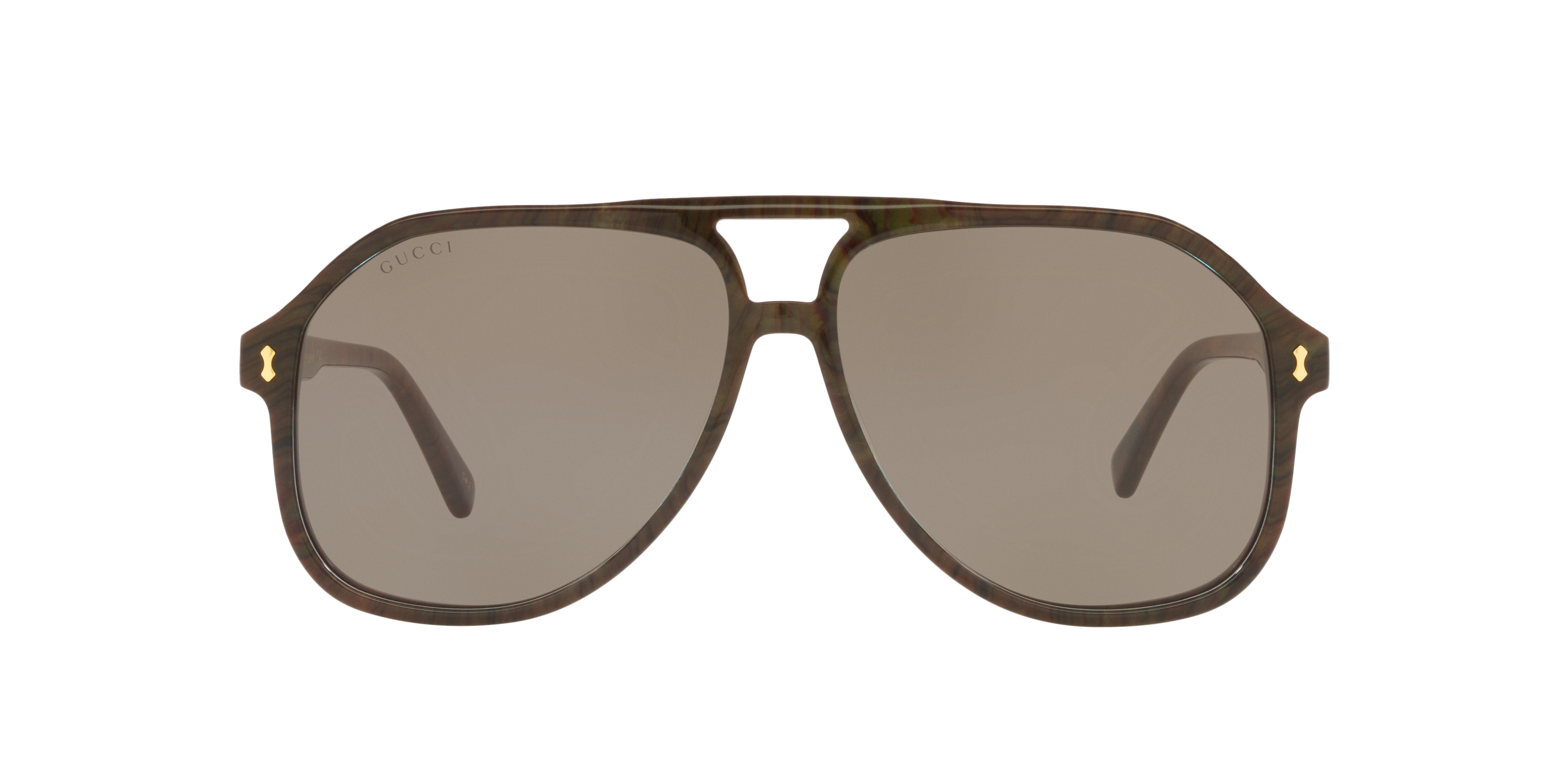 Gucci GG1042S L (60 - 13) with Grey lenses and Brown frame