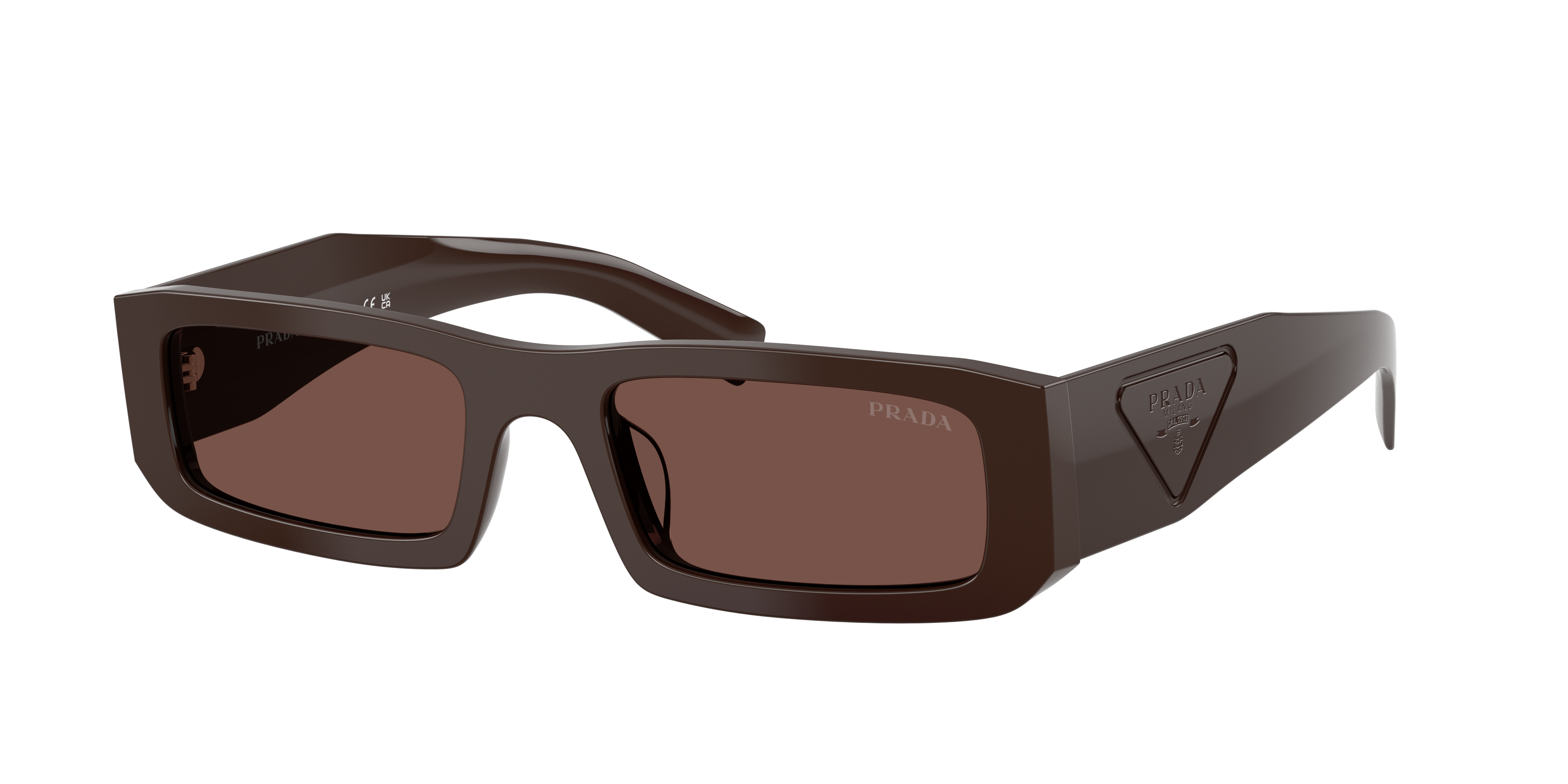 Prada Herren Schwarz Chocolate Mann Sunglass Pr D09sd - Rahmenfarbe: Cigar, Linsenfarbe: