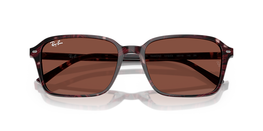 Ray-Ban Raimond XL (58 - 18) with Red lenses and Violet frame