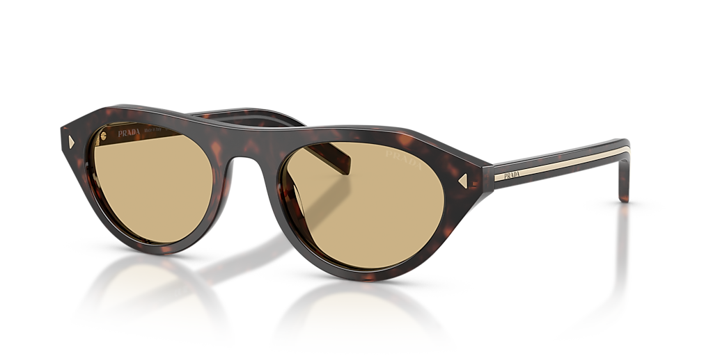 PRADA PR B15S Root Tortoise - Women Luxury Sunglasses, Light Brown Lens