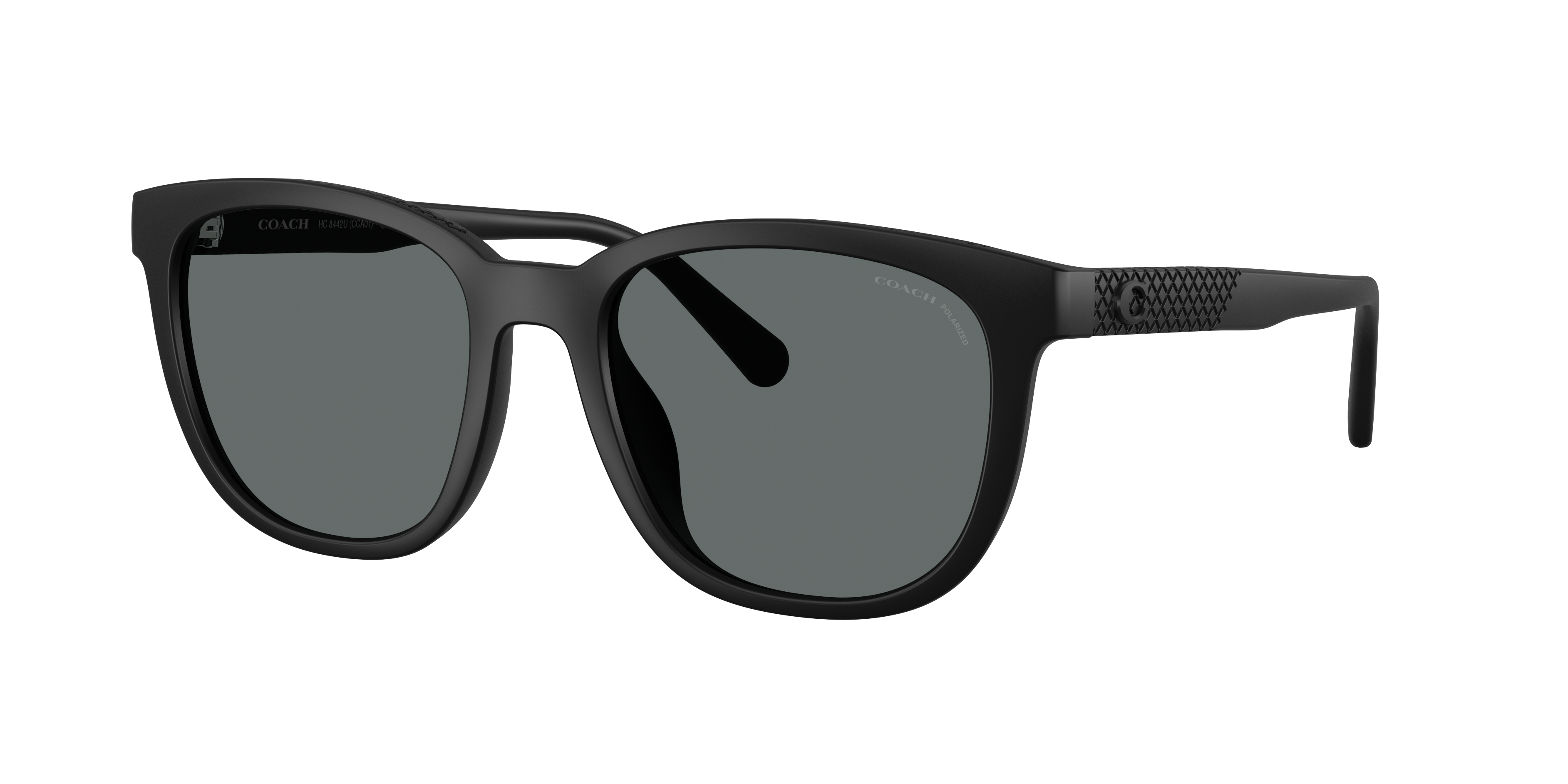 Coach HC8442U CCA00 L (54 - 19) with Grey lenses and Black frame