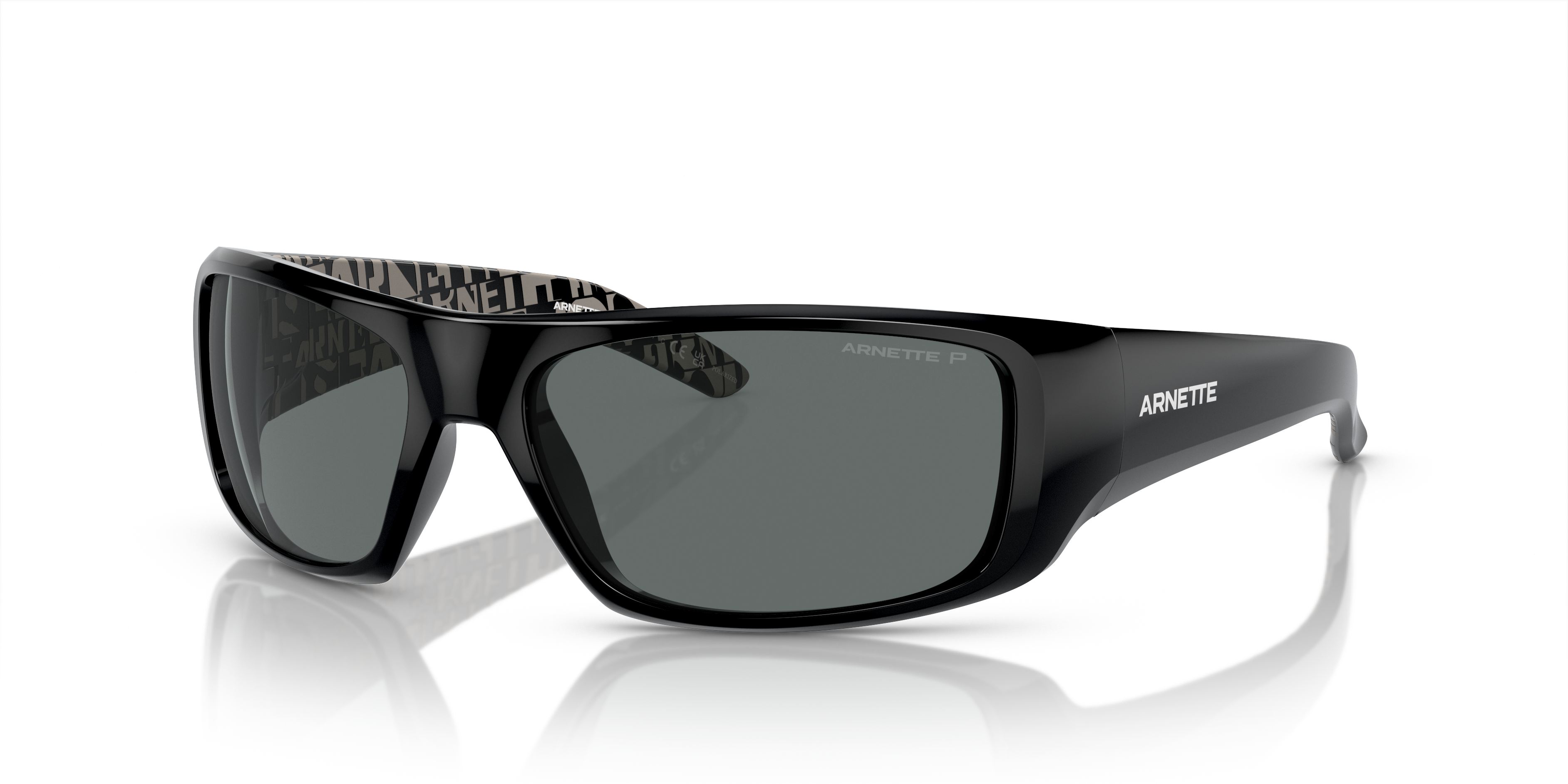 アーネット サングラス Arnette Hot Shot L (62 - 17) with Grey lenses and Black frame