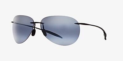 Maui Jim 421 Sugar Beach 62 Grey Mirror Polar & Black Shiny  