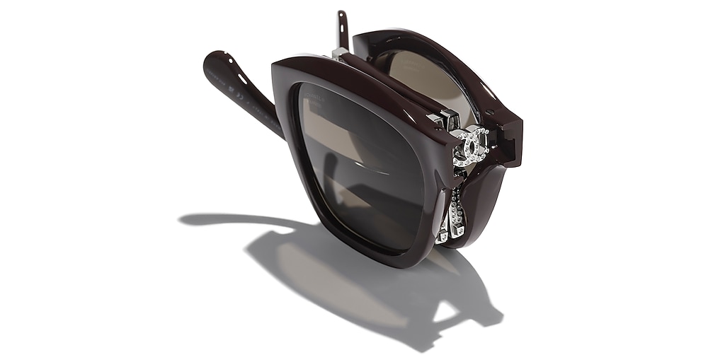 Chanel Square Sunglasses CH6055B M (54 - 19) with Brown