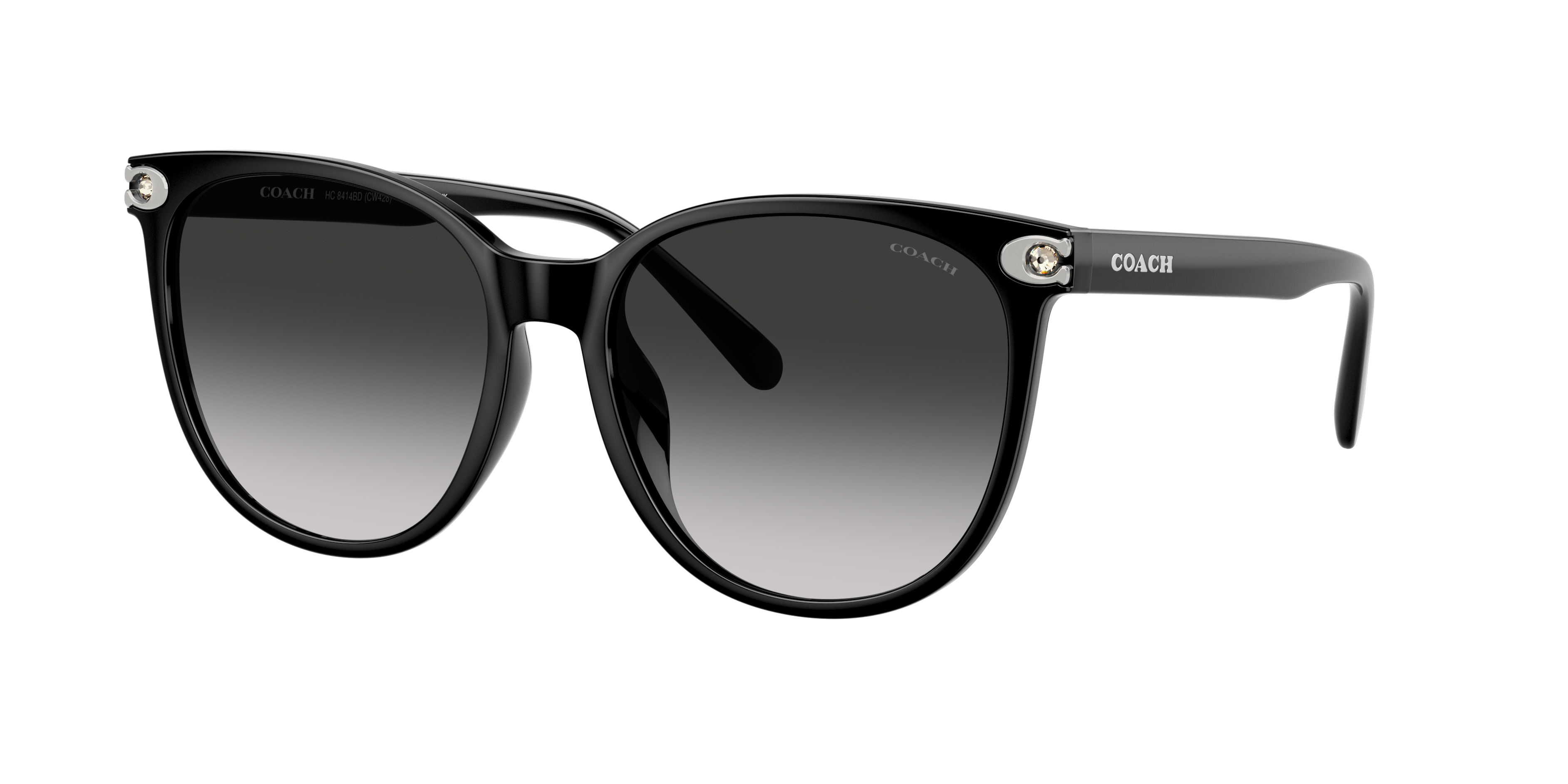 Coach HC8414BD CW428 L (57 - 17) with Grey lenses and Black frame