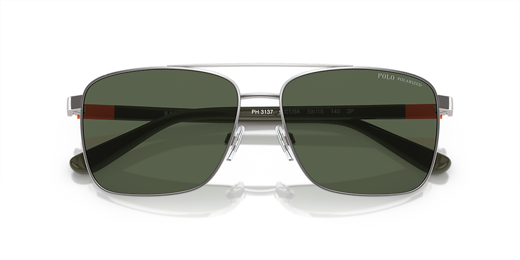 Polo Ralph Lauren PH3137 XL (59 - 15) with Green lenses and Silver