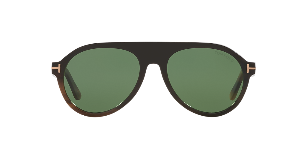 Tom Ford FT1047-P XL (54 - 18) with Green lenses and Brown frame