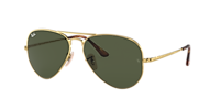 Ray-Ban Aviator Metal II XXL (62 - 14) with Black lenses and Grey