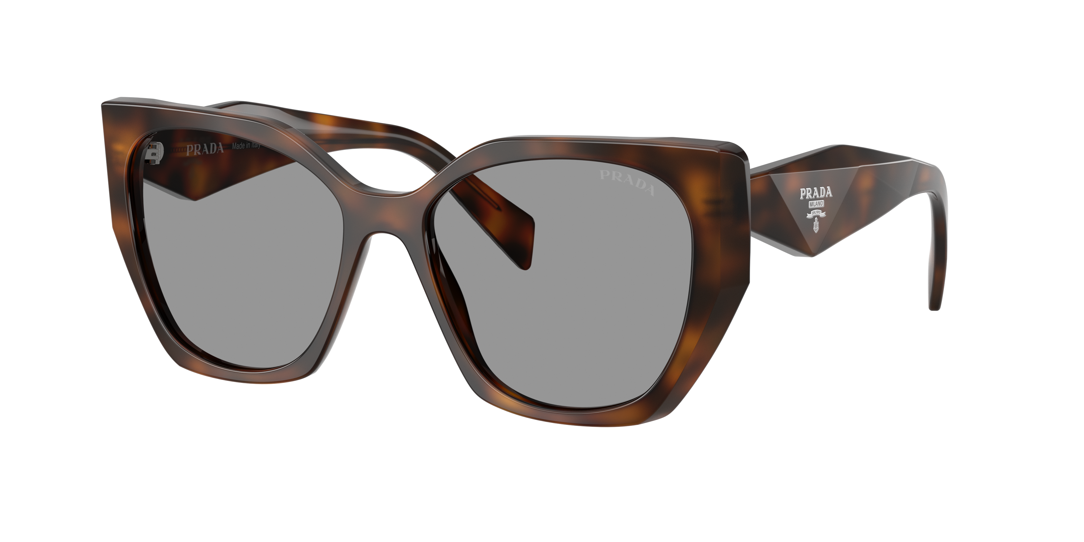 Prada Woman Sunglass PR 19ZS -  Frame color: Juniper Tortoise, Lens color: Grey