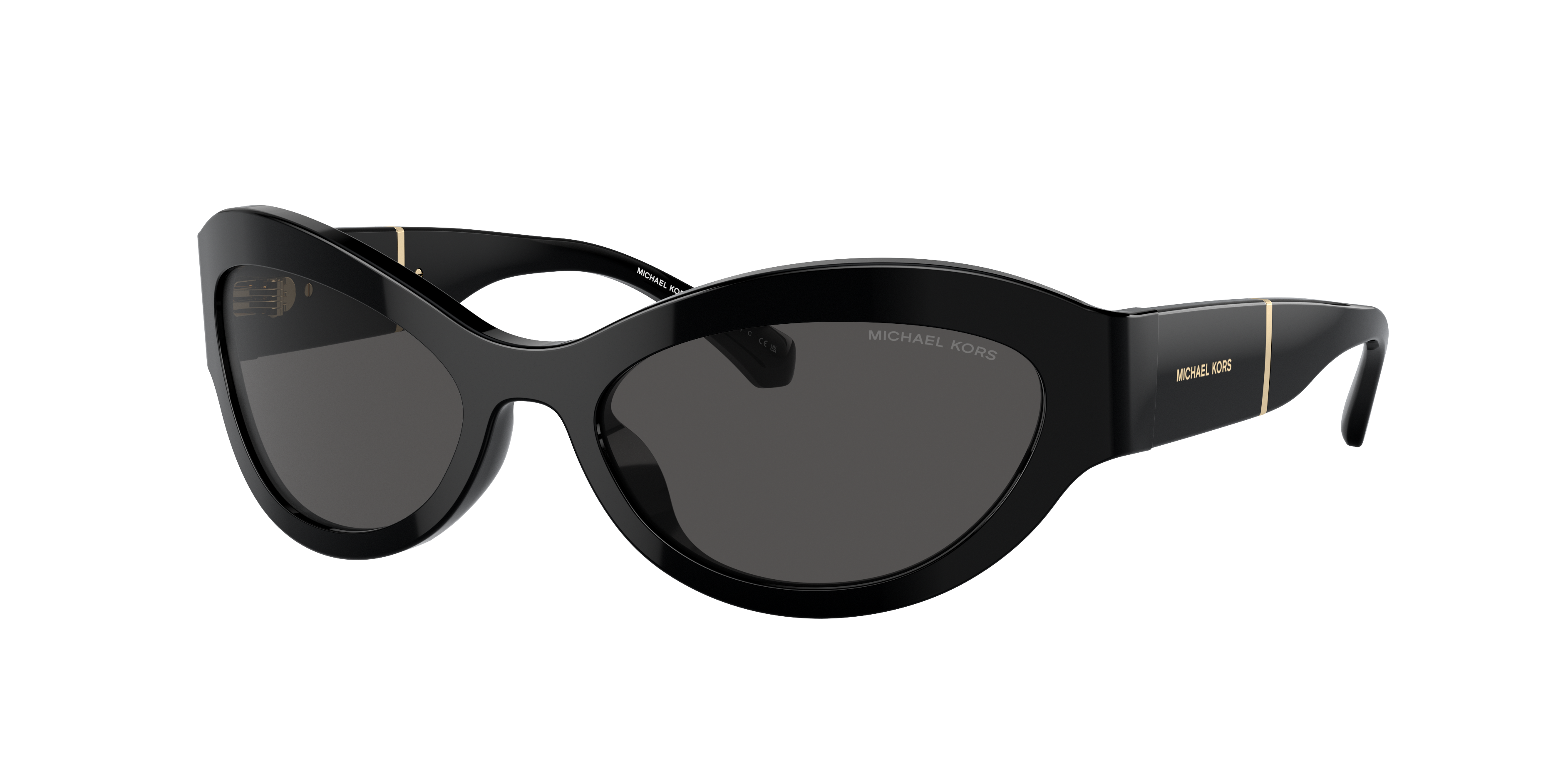 Michael Kors Burano Oval-frame Sunglasses In Black