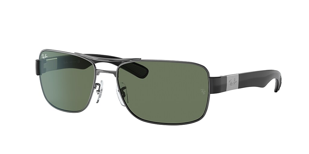 Ray-Ban RB3522 61 Green & Gunmetal Sunglasses | Sunglass Hut USA