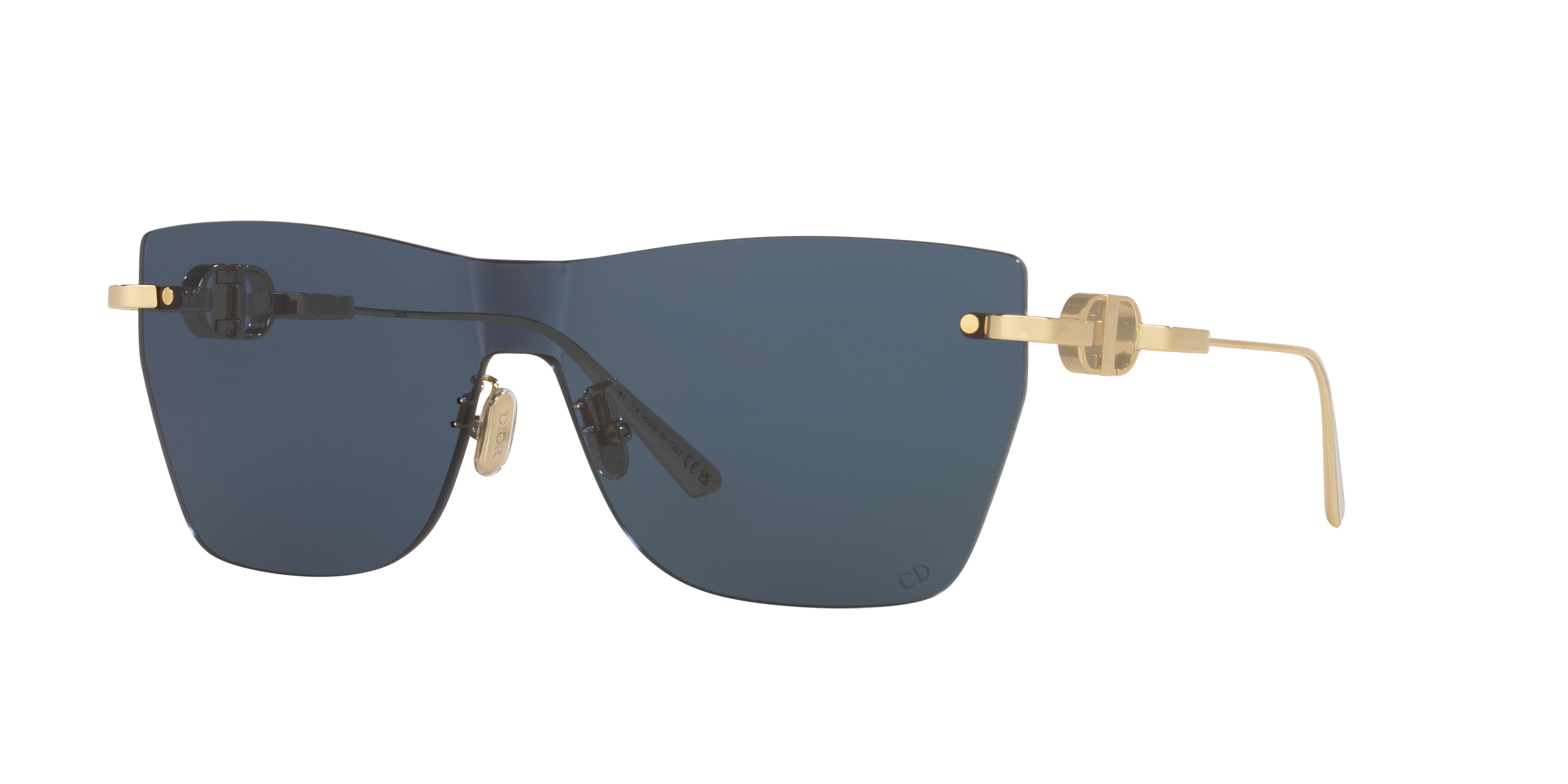 DIOR CD40162U XXL (90 - 190) with Blue lenses and Gold frame