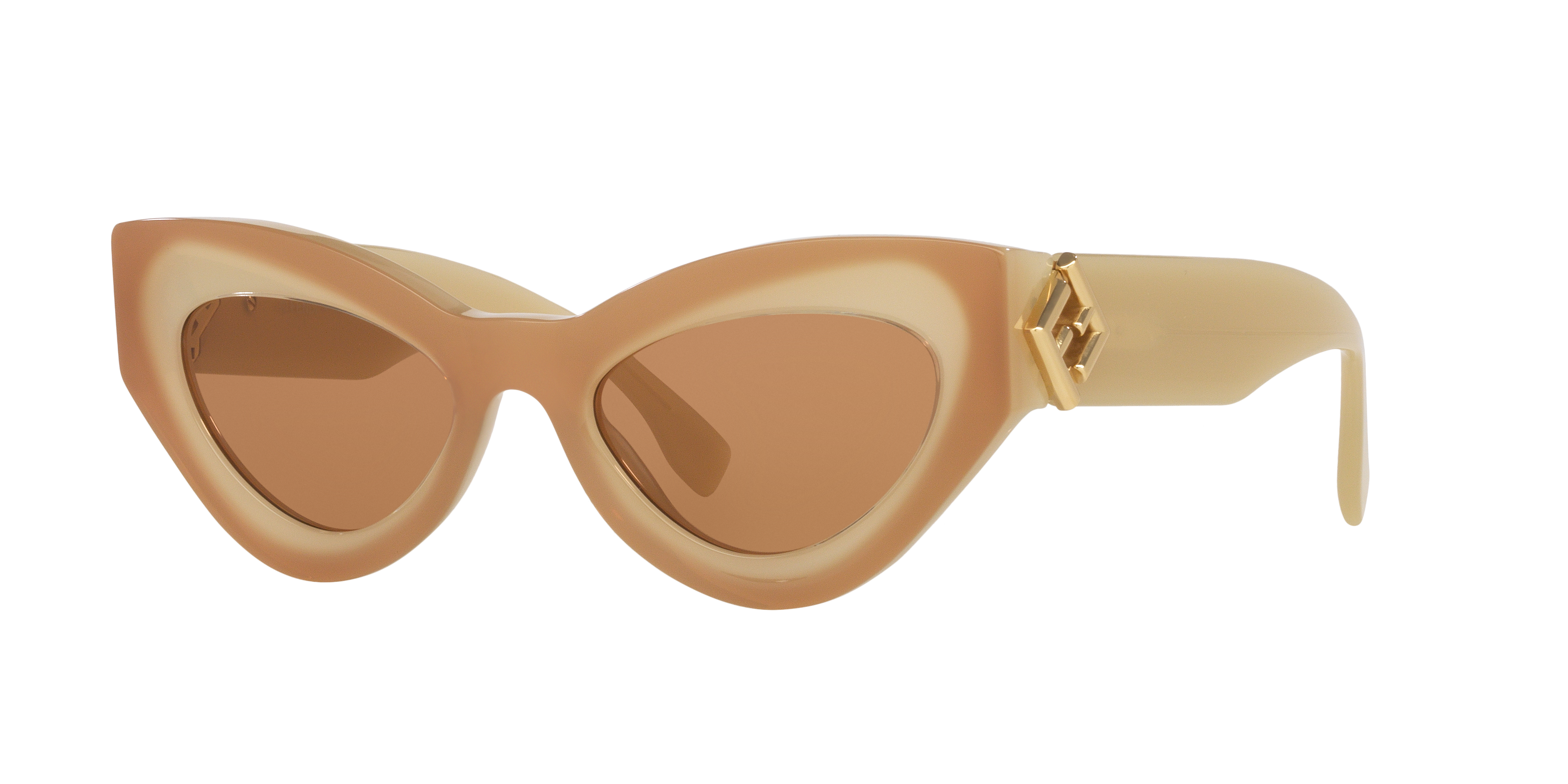 【送料&関税込】Fendi Fe40146i57e - Brown Fendi Fe40146I XS (52 - 20) with Brown lenses and Brown