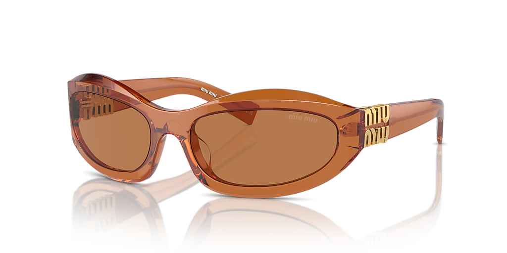 Miu Miu MU 14ZS S (59 - 17) with Brown lenses and Brown frame