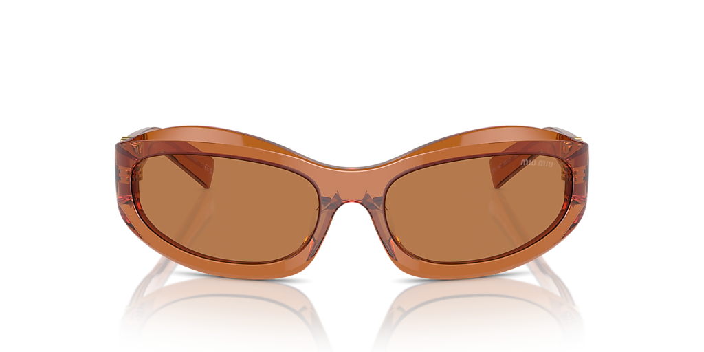 Miu Miu MU 14ZS S (59 - 17) with Brown lenses and Brown frame