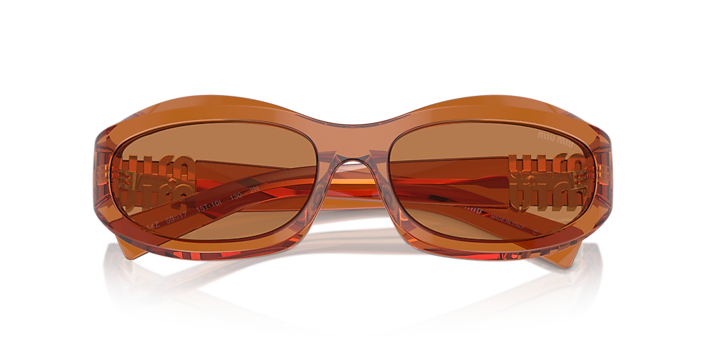 Miu Miu MU 14ZS S (59 - 17) with Brown lenses and Brown frame