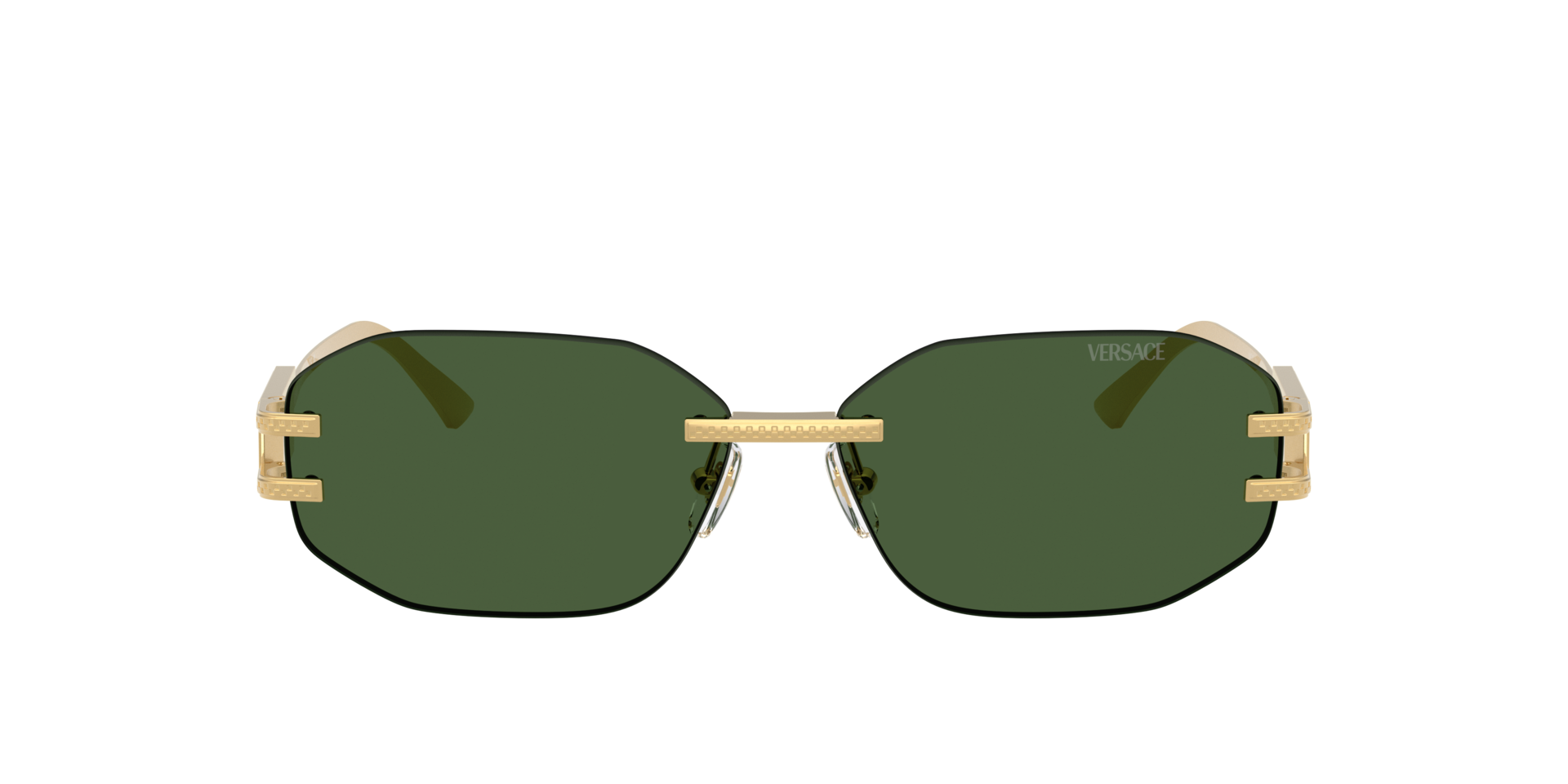 Versace VE2274 M (58 - 13) with Green lenses and Gold frame  display picture 1