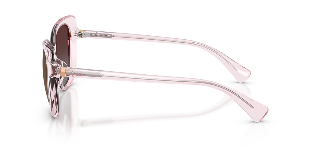RALPH RA5329U Shiny Blush Crystal - Women Sunglasses, Rose Gradient Mirror Lens