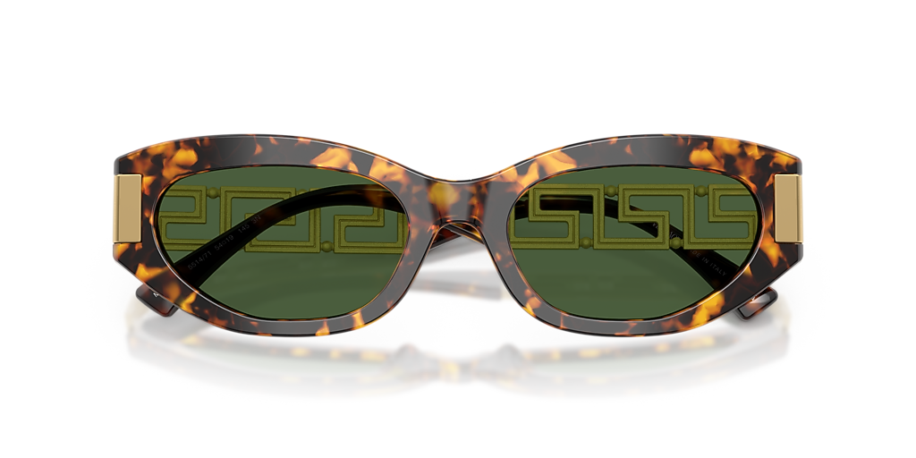 Versace Tortoiseshell Oval Sunglasses with Dark Green Lenses Versace VE4501 XL (54 - 19) with Green lenses and Tortoise  main image 3