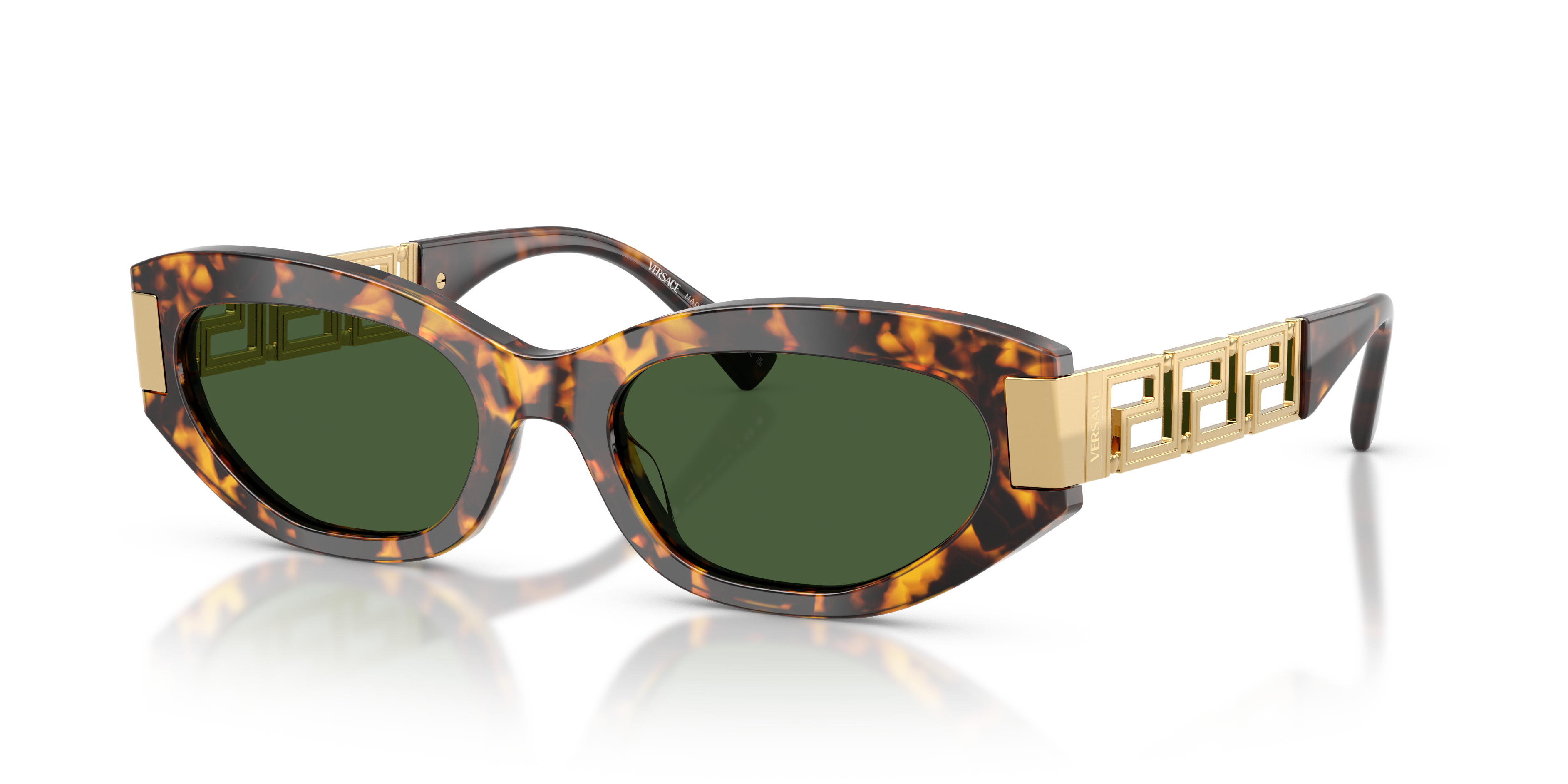 Versace VE4501 XL (54 - 19) met Groen Brillenglazen en Tortoise