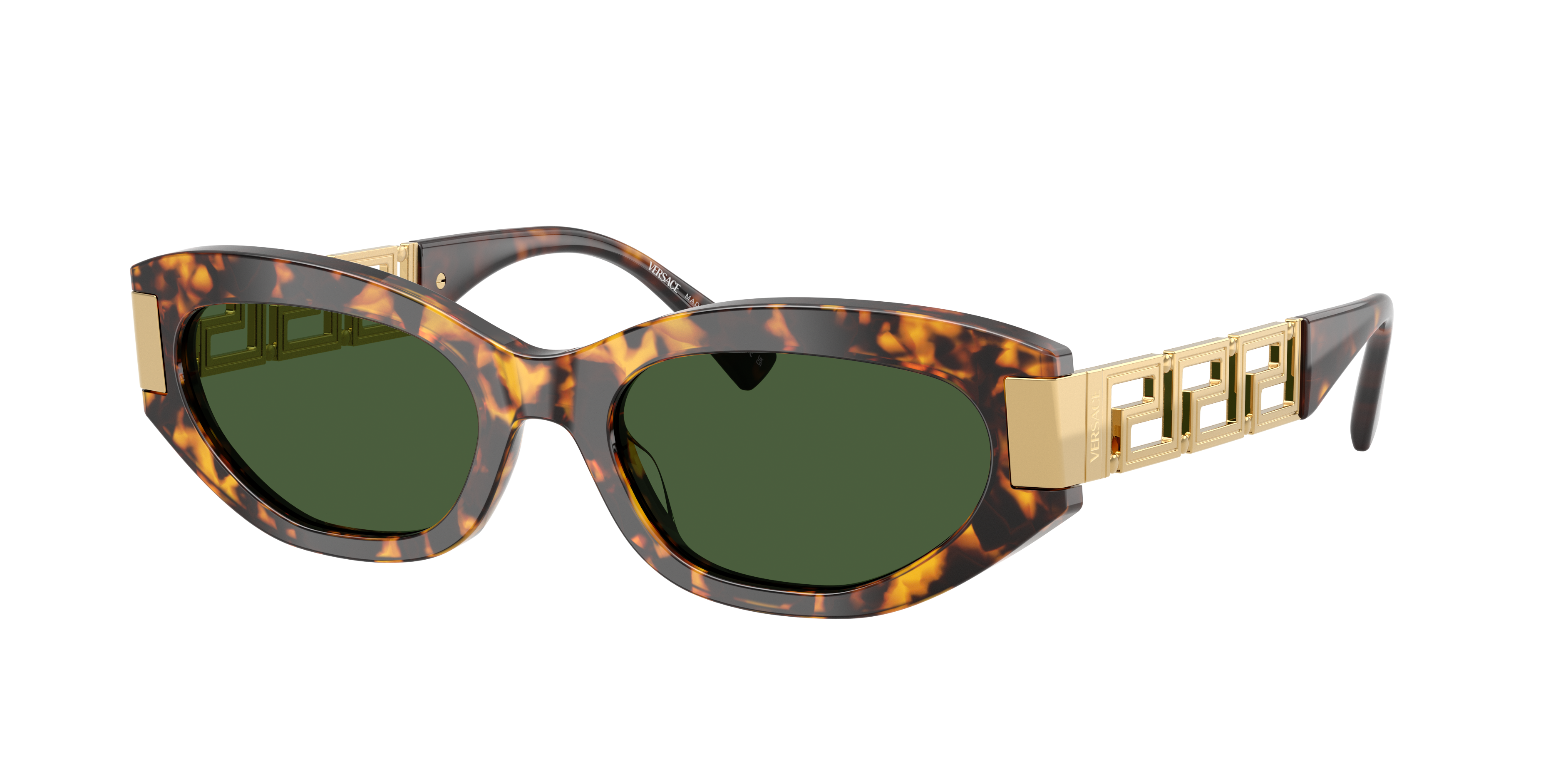 Versace Greca Lunettes De Soleil Ail-de-chat In Multi
