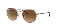 Ray-Ban RB3565 Jack L (53 - 20) with Brown lenses and Copper