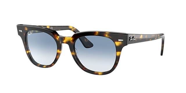 Ray-Ban RB2168 Meteor Fleck 50 Light Blue Gradient & Yellow Havana 