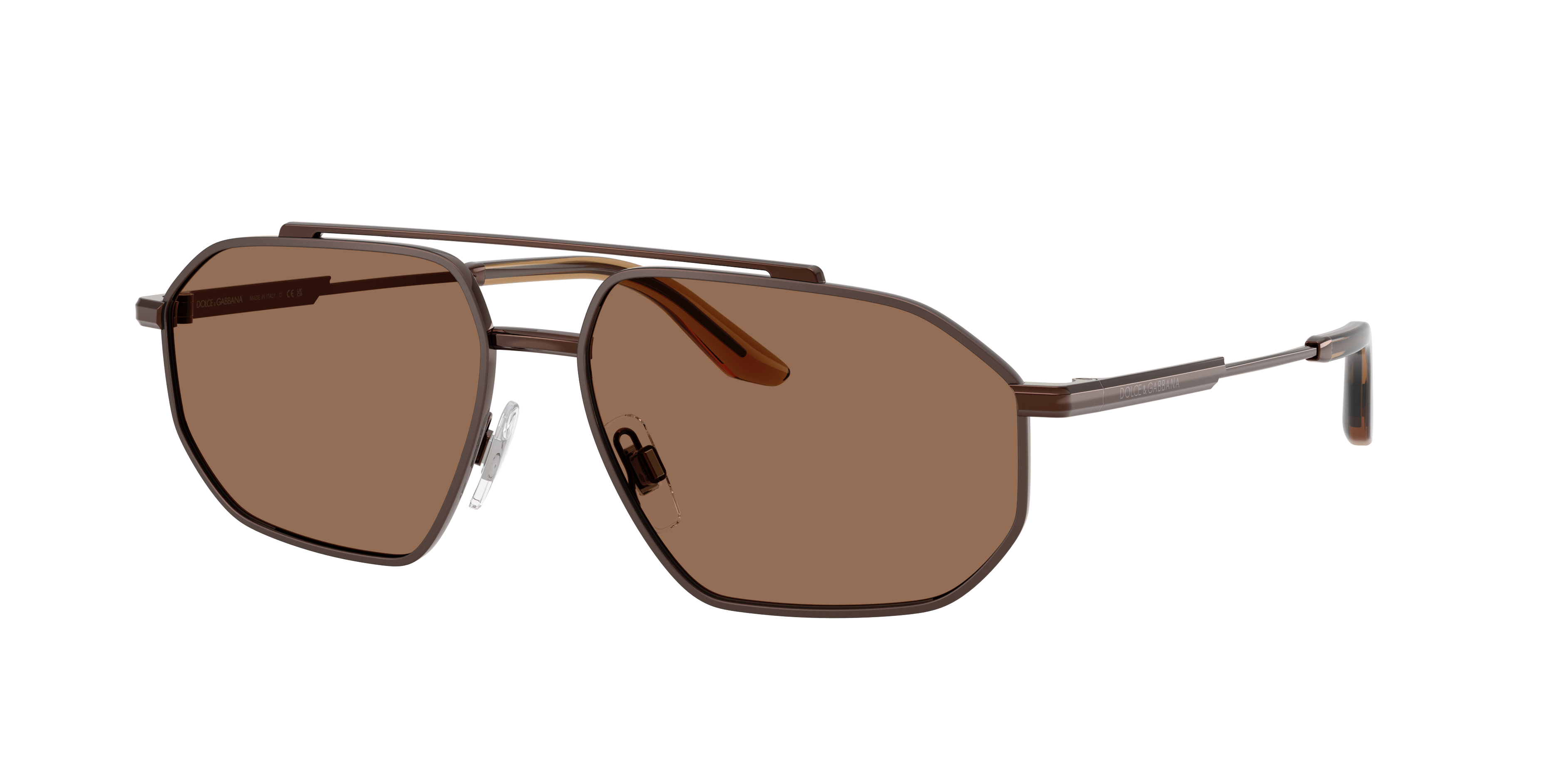 Dolce&Gabbana Man Sunglass DG2328 -  Frame color: Brown/Matte Brown, Lens color: Dark Brown