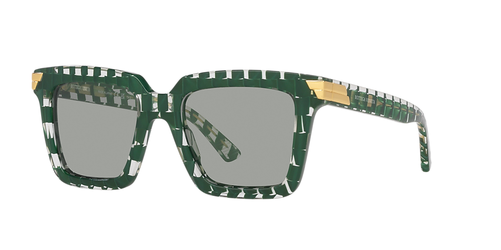 Bottega Veneta BV1005S M (53 - 21) with Green lenses and