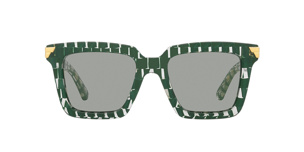 サングラス BOTTEGA VENETA Woman Sunglasses Forest Green BV1005S 010 New Bottega Veneta BV1005S 010 Sunglasses - Green Frame