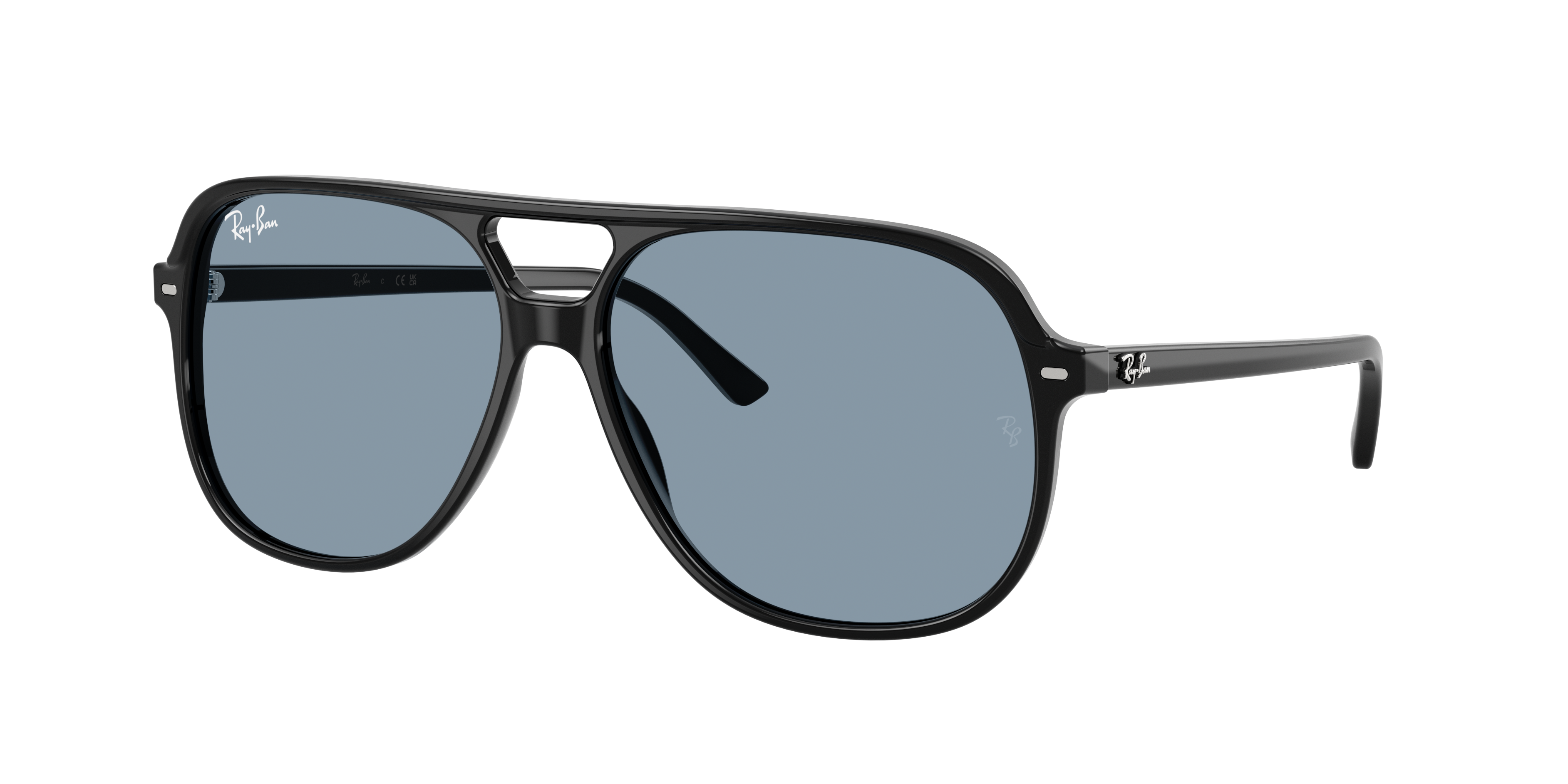 Ray-Ban Unisex Sunglass Bill Summer Capsule -  Frame color: Black, Lens color: Blue