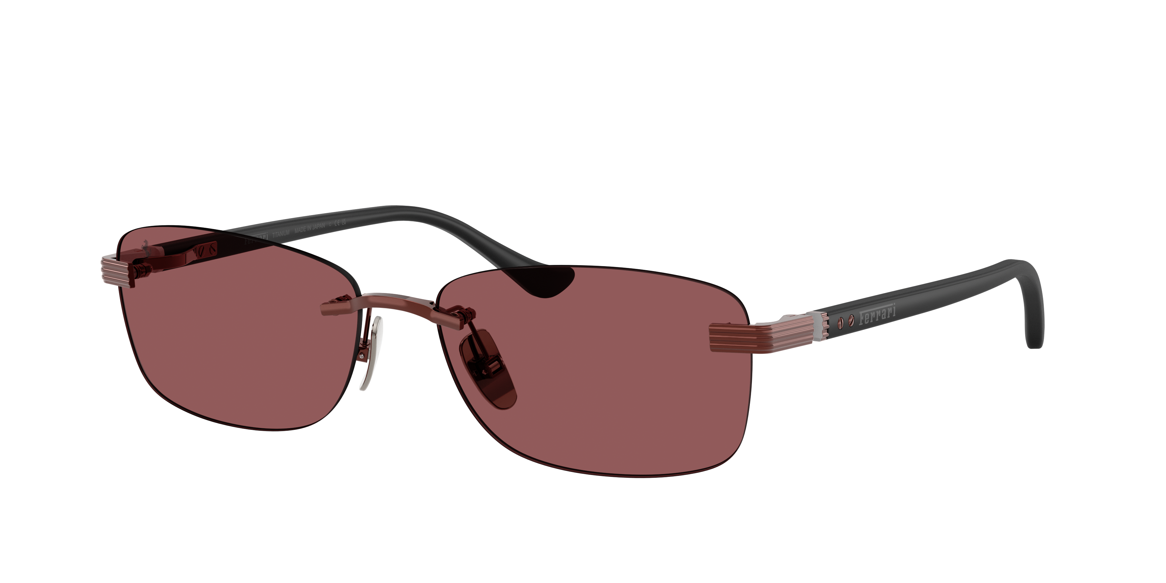 Ferrari Unisex Sunglass FH1029TD -  Frame color: Red Shiny, Lens color: Red Contrast Pro