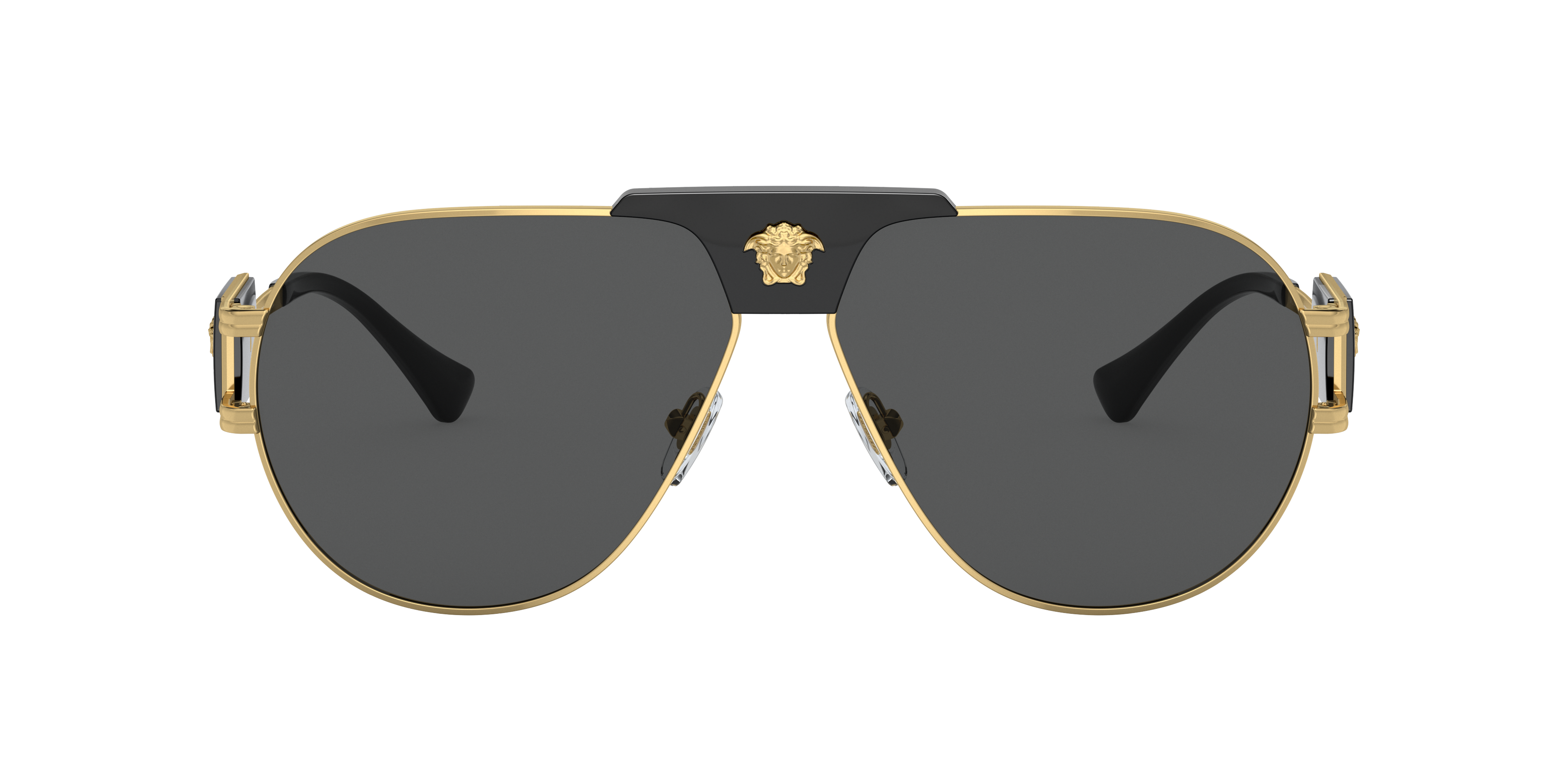 Versace VE2252 XXL (63 - 12) with Grey lenses and Gold frame