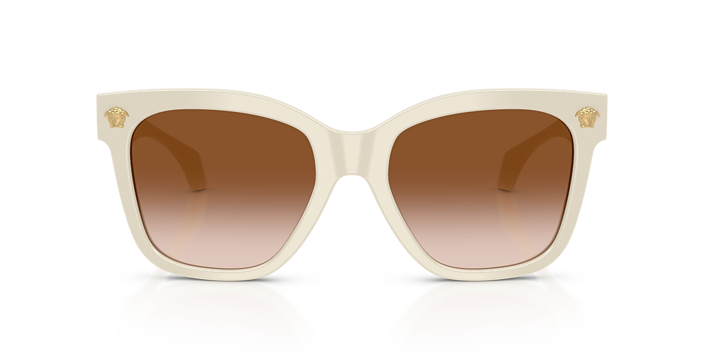 Versace VE4511 L (55 - 19) with Brown lenses and White frame  display picture 1