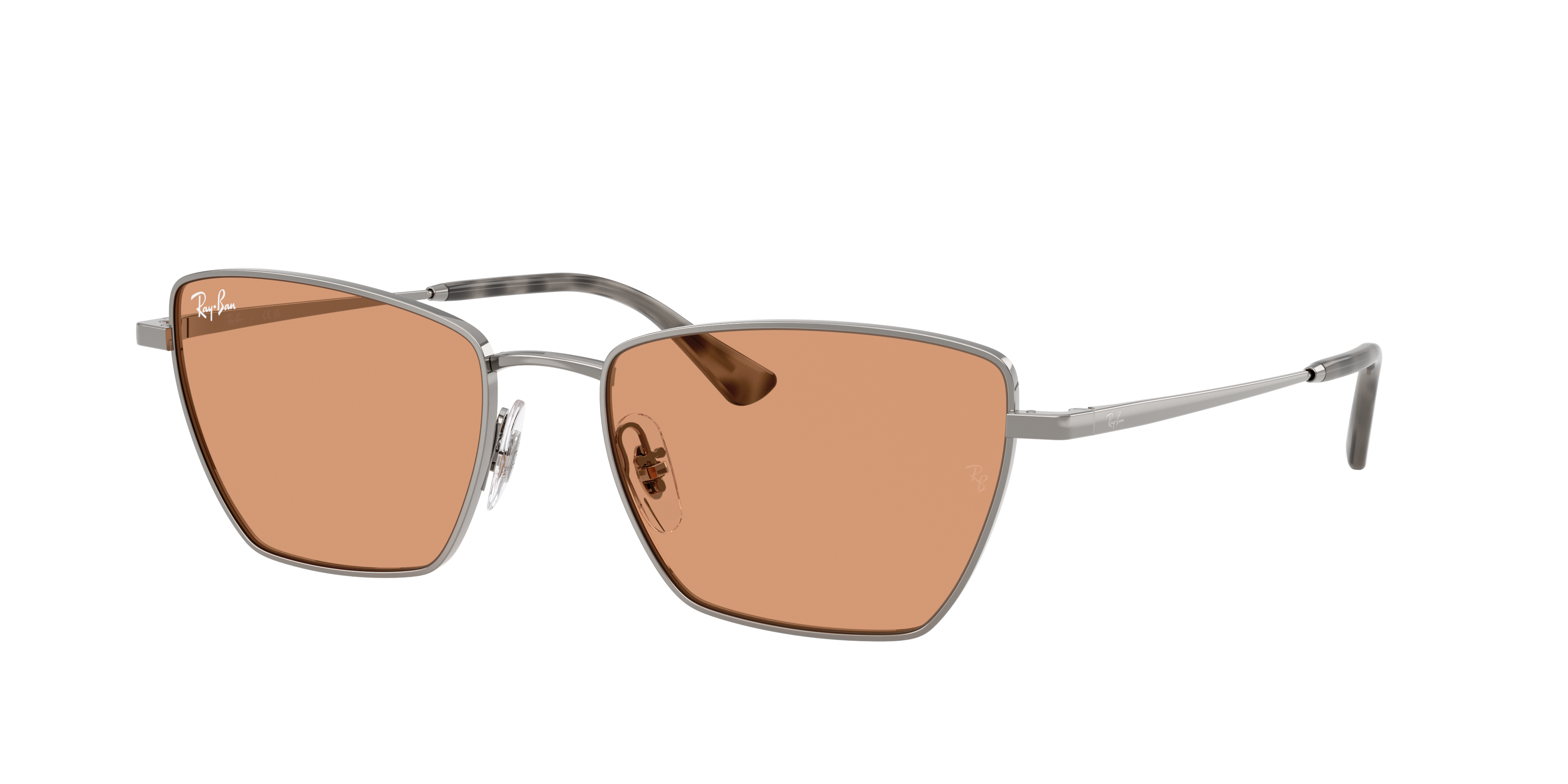 Ray-Ban Unisex Sunglass Drea Bio-Based -  Frame color: Gunmetal, Lens color: Orange