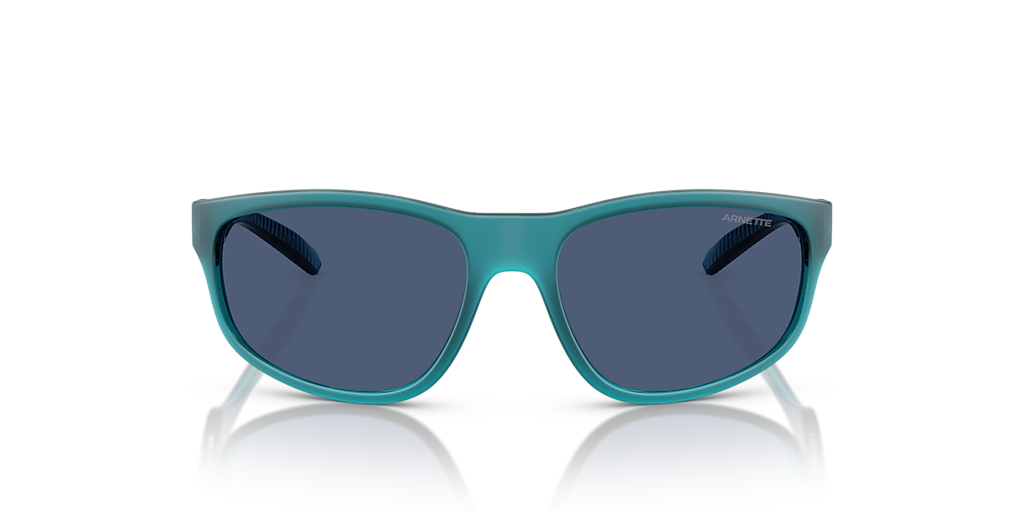 ARNETTE AN4351 E.Z. Transparent Blue Matte/Shiny - Unisex Sunglasses, Blue Lens