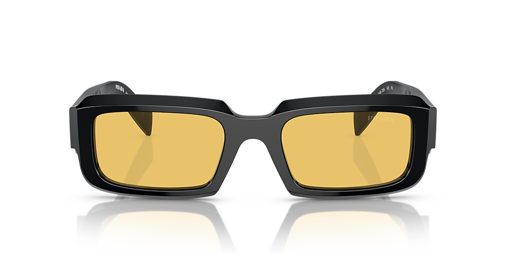 Prada PR 27ZS L (54 - 21) with Yellow lenses and Black frame