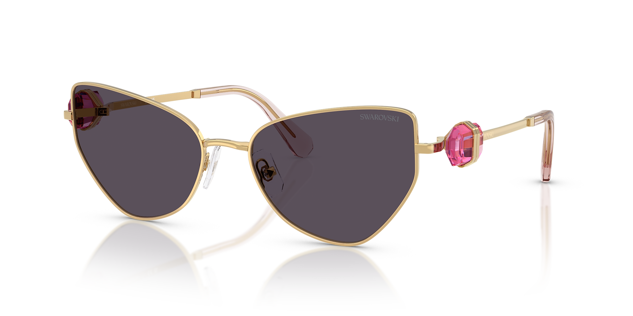 Swarovski SK7003 M (57 - 18) with Pink lenses and Gold frame