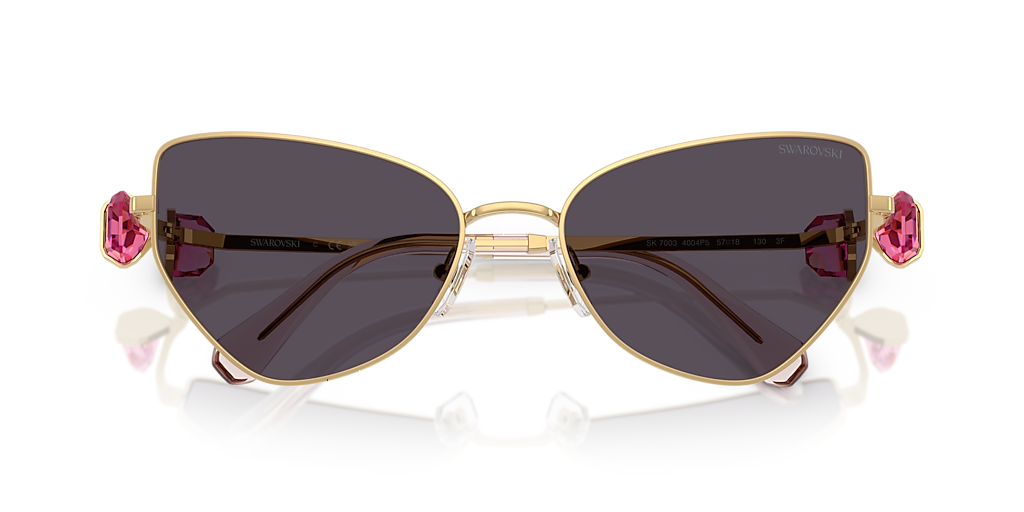 Swarovski SK7003 M (57 - 18) with Pink lenses and Gold frame