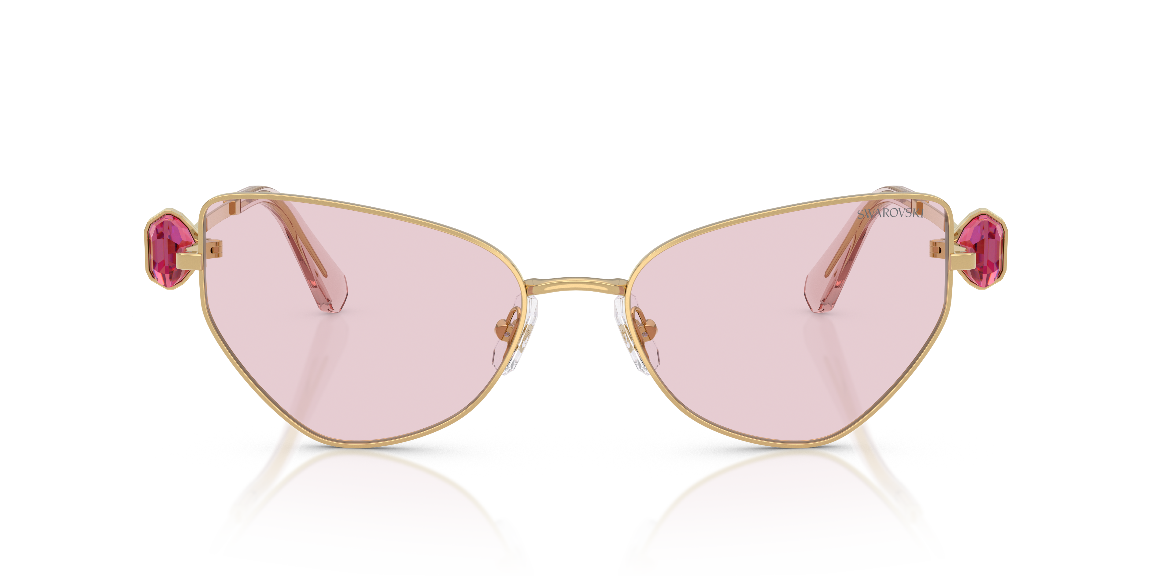Swarovski SK7003 M (57 - 18) with Pink lenses and Gold frame