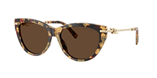 Tiffany & Co. TF3077 XL (60 - 17) with Brown lenses and Gold  display picture 1