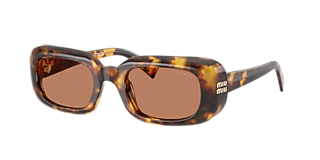 Miu Miu MU 07ZS L (56 - 19) with Brown lenses and Tortoise frame