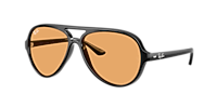 RAY-BAN RB4125 Cats 5000 Classic Light Havana - Men Sunglasses, Light Brown Gradient Lens