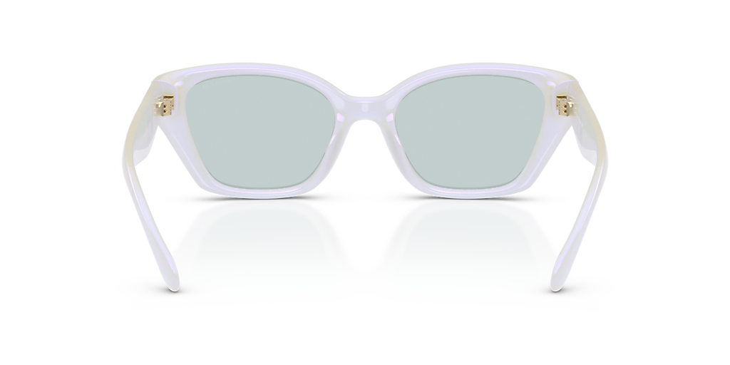 Coach HC8434U CBY91 M (53 - 19) with Gold lenses and White frame