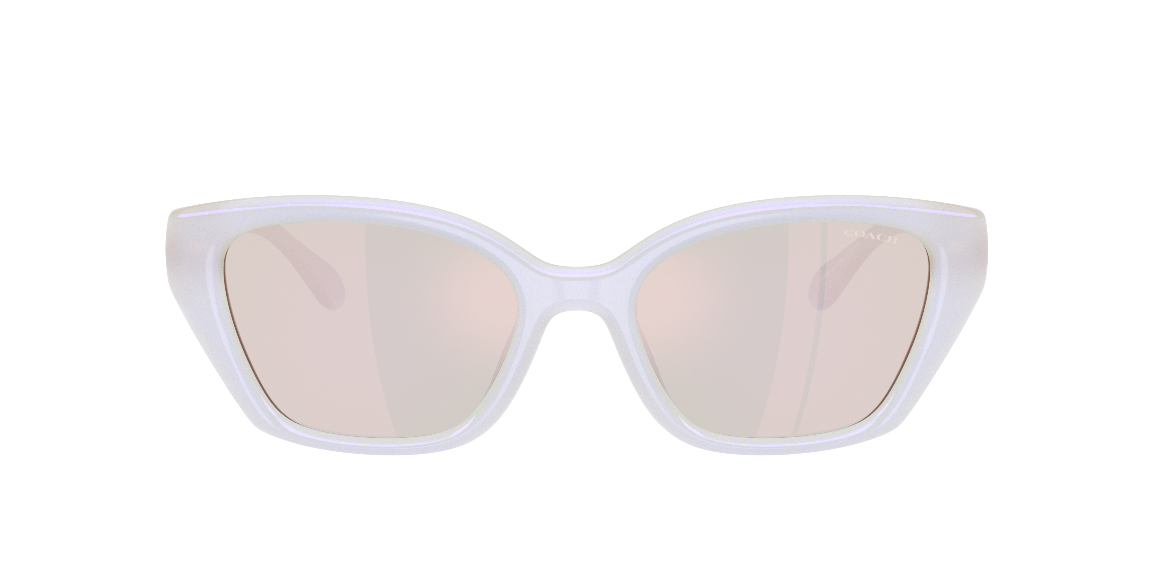 Coach HC8434U CBY91 M (53 - 19) with Gold lenses and White frame