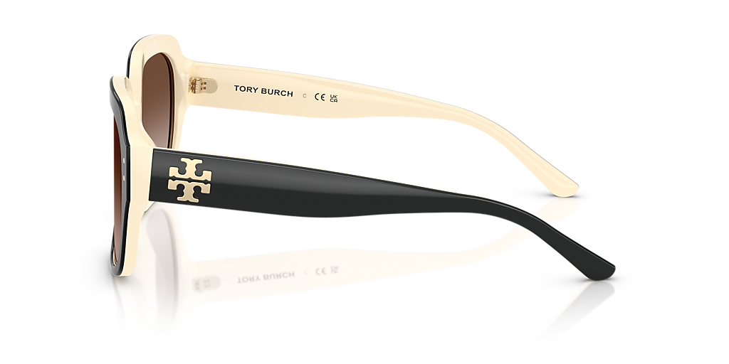 Tory Burch TY7143U L (56 - 21) with Brown lenses and Black  display picture 1