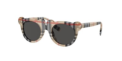 Burberry JB4355 Kids 43 Bronze & Check Pink Sunglasses | Sunglass 