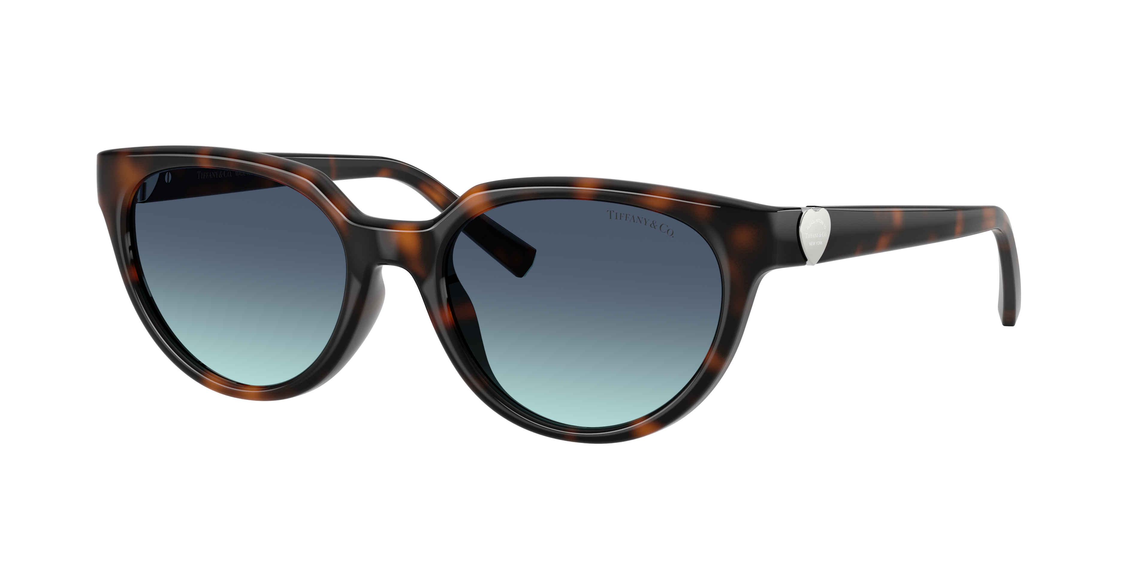 Tiffany & Co. Woman Sunglass TF4256D -  Frame color: Havana, Lens color: Azure Gradient Blue
