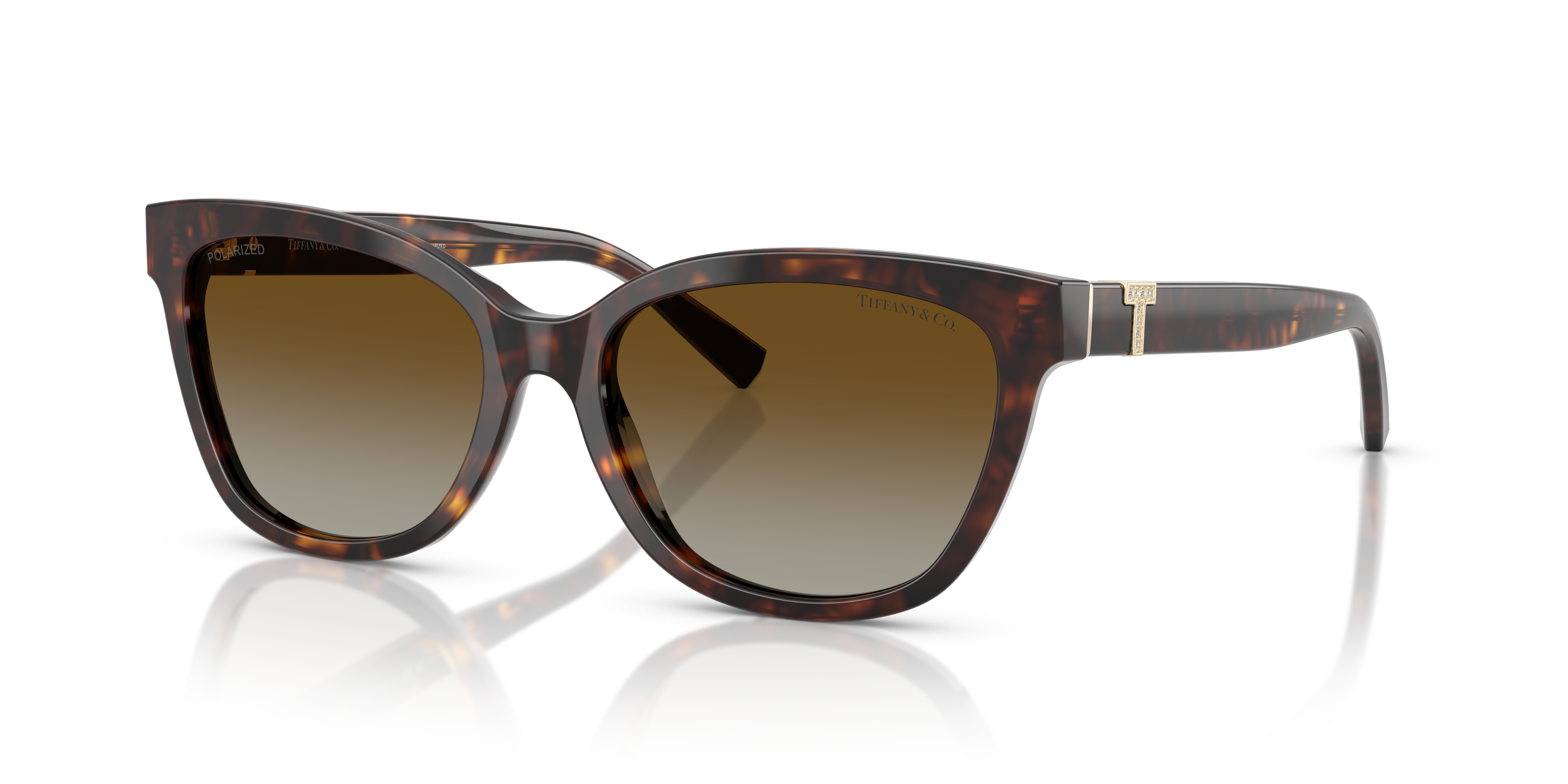 TIFFANY & CO. ブラウンラウンドサングラス ケース付き Tiffany & Co. TF4237B M (55 - 17) with Brown lenses and