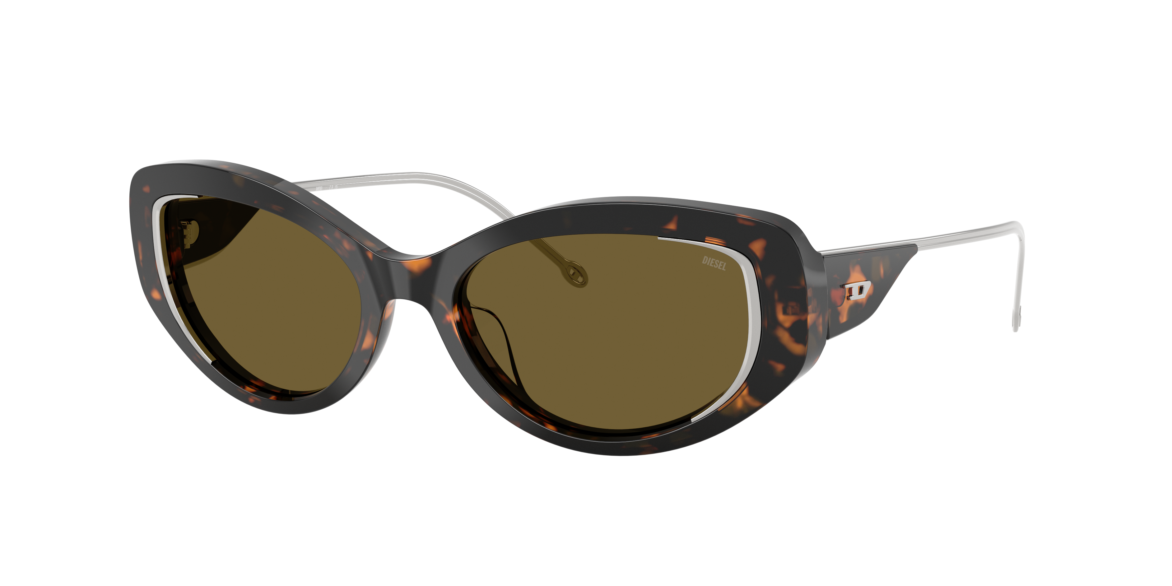 Diesel Woman Sunglass DL2001MU -  Frame color: Shiny Havana, Lens color: Brown